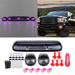 3PCS Clear Cab Marker Top Lightw/12V-3528 LED Chevy Silverado/GMC Sierra