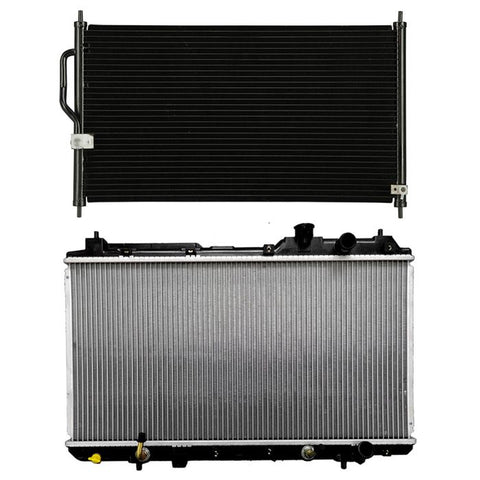 Aluminum Radiator & AC Condenser Cooling Kit 1997-2001 Honda CR-V 2.0L