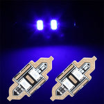 2pcs Blue 31mm Festoon 5730-2-SMD Car LED Lamp Interior Working Bulbs Light ECCPP