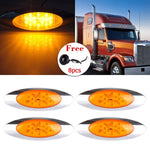 4x 16 led yellow US stock waterproof side tail indicator lights + mini red lamp