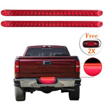 2x Submersible red 23 LED Light Bar Truck Stop Turn Tail brake 17" + free lights