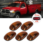 5x amber 16 SMD cab marker 03-16 Dodge Ram 1500 2500 3500+4x red free lamp