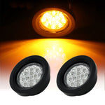 2x 2.5"13 led red & yellow w/Grommet indicator tail break light truck pickup