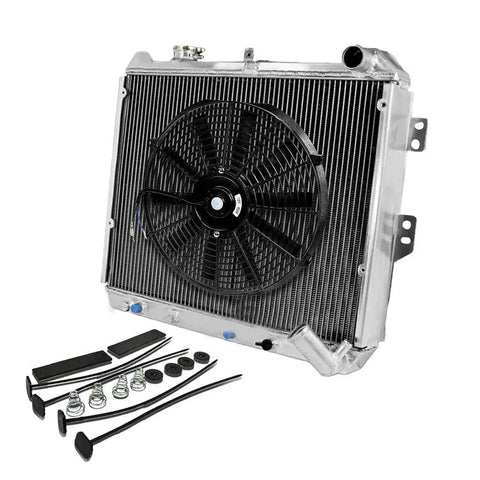83-85 MAZDA RX-7/RX7 FB S3 3-ROW FULL ALUMINUM RACING PERFORMANCE RADIATOR+FAN DNA MOTORING