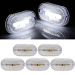 5pcs White Front Turn Signal Light Side Marker Lamp Teardrop Trailer Camper