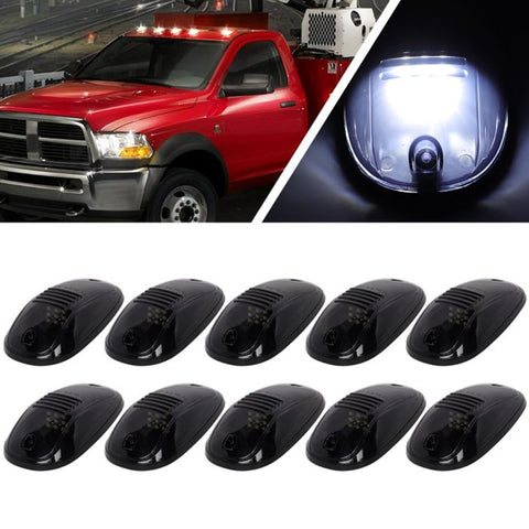 10x Smoke White Cab Marker Roof Running Light 03-16 Dodge Ram 1500 2500 3500