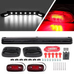 3x 12 Led Cab Marker 08-16 Chevrolet Silverado 1500 3500 + 2x Red Light Free