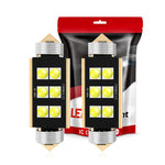White 36mm Festoon LED License Plate Light Bulb 6SMD Chipsets 6500K Fit 1997-2001 Cadillac Catera/2002-2019 Hyundai Santa Fe
