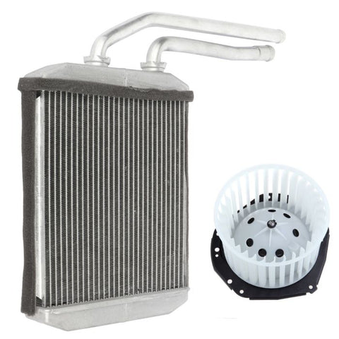 1992-1994 Chevrolet C3500 GMC K1500 C2500 Front HVAC Blower Motor & Heater Core Kit ECCPP