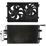 Electric AC Condenser Cooling Fan Kit 1999 2000-2005 Volkswagen Golf Jetta