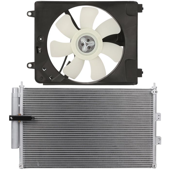 AC Condenser Cooling Fan Kit 2006 2007 2008 20092011 Honda Civic