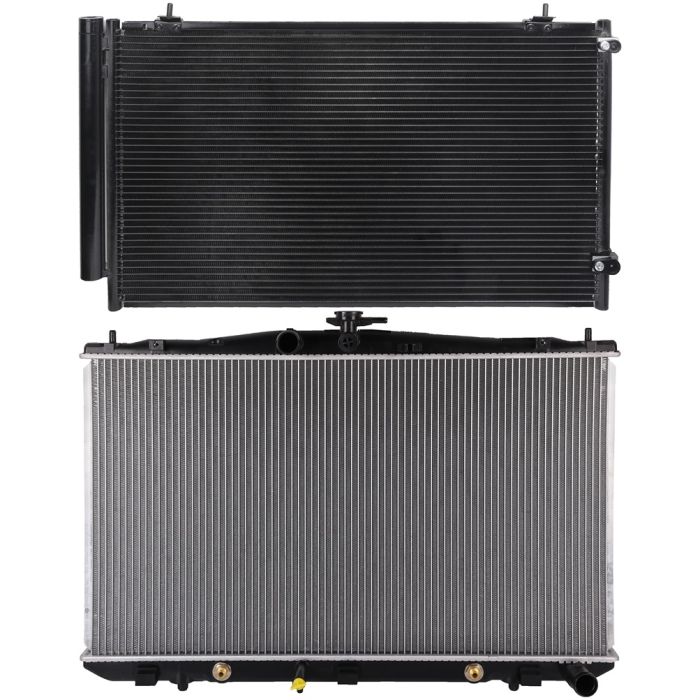Aluminum Radiator & Condenser Cooling Kit 12-2015 Lexus RX350 Toyota S ...