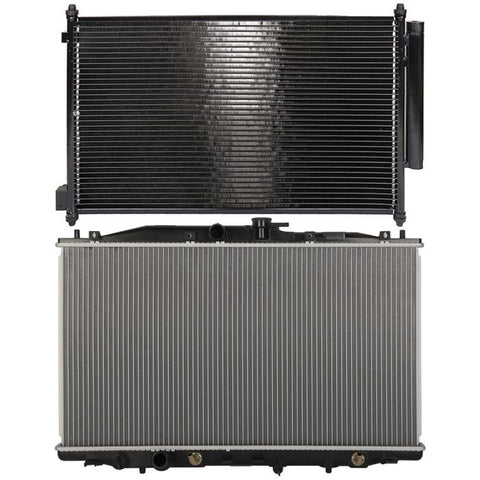 Aluminum Radiator & AC Condenser Cooling Kit 2004-2008 Acura TSX ECCPP