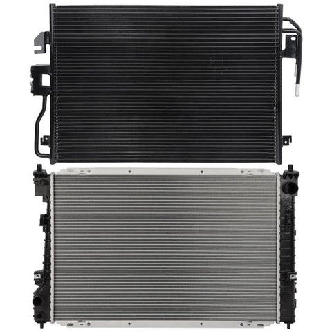 Aluminum Radiator & Condenser Cooling Kit 08-11 Ford Escape Mazda Tribute