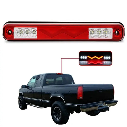 88-98 Chevy Silverado GMC Sierra LED 3rd Third Brake Tail Light Chrome New ECCPP