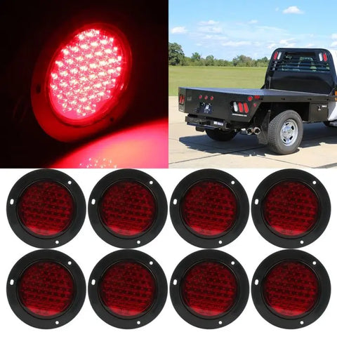 8x 5.6" 40 led red lamp side marker indicator Super power 12v universal ECCPP