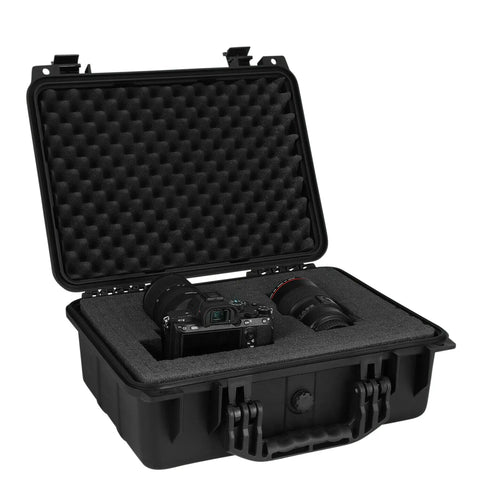 9.5" W X 7.5" X 6.75" Heavy Duty Waterproof Dustproof Storage Black Case DNA MOTORING
