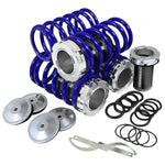 90-97 Miata 1-4" Drop Suspension Black Scale Coilover Blue Lowering Spring Drop DNA MOTORING