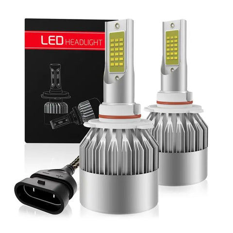 9005/HB3/H10 LED Headlight Bulb High Low Beam Fog Light Conversion Kit - 80W 6000K 10400LM 2Pcs ECCPP