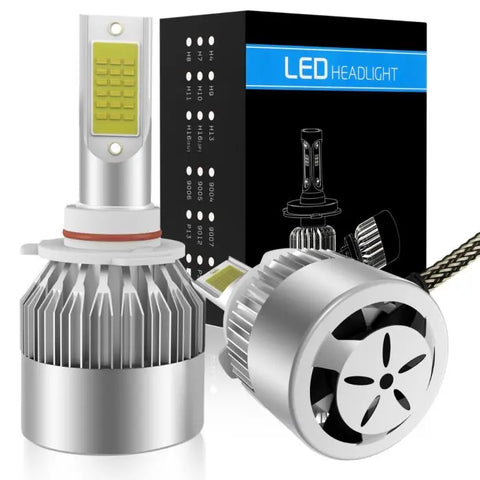 9006/HB4 LED Headlight Bulb High Low Beam Fog Light Conversion Kit - 80W 6000K 10400LM 2Pcs ECCPP