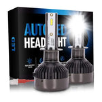 9007 LED Headlight Bulb 12xCSP Chips High Low Beam Headlamp Conversion Kit - 80W 6000K 9600LM 2Pcs ECCPP