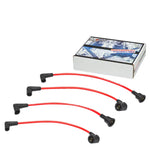 93-97 Rx7 Fd3S 13B-Rew Ignition System Silicone Spiral Core Spark Plug Wire Red DNA MOTORING