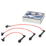 98-00 Sc300 Z30 2Jz-Ge Ignition System Silicone Spiral Core Spark Plug Wire Red DNA MOTORING
