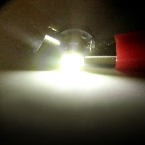 6Pcs White 8mm T3 Neo Wedge LED Bulb 1SMD LED Chips Instrument Panel Indicator A/C Climate Control Lights