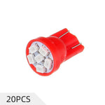 Red T10 LED Instrument Panel Light Bulb 6-3020-SMD 6000K Fit 1999-2002 Infiniti G20/2007-2016 Hyundai Accent