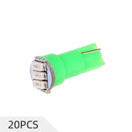 Green T5 LED Instrument Panel Light Bulb 3SMD 3014 Chips Fit 2000-2013 Toyota Tundra 5.7L/1998-2001 Subaru Impreza 2.2L? | 20 Pcs