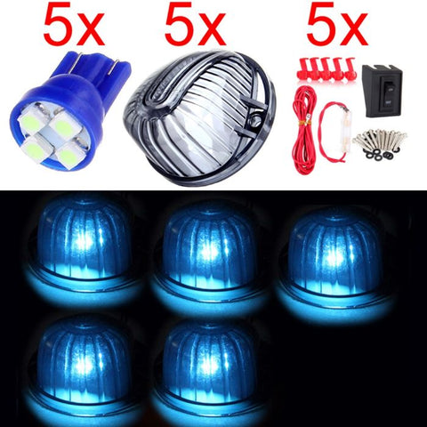 5x 9069A Smoke Cab Marker Light US Fast 168 LED Lamps Wiring Pack Chevy GMC