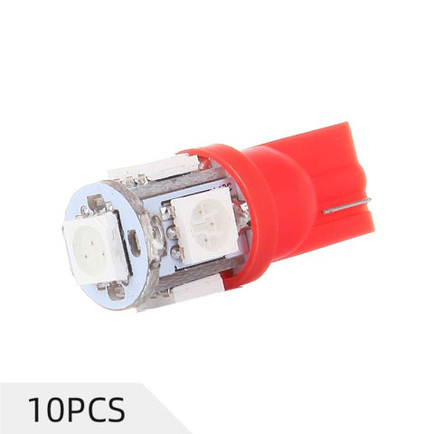 Red T10 LED Instrument Panel Light Bulb 5-5050-SMD 6000K Fit 2004-2016 Cadillac SRX/2010-2012 GMC Terrain