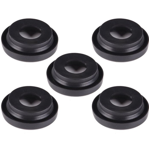5) Flush Mount Rubber Grommet & Pigtail 2" Round Marker Pickup Light