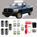 5pcs Cab Marker Clear Cover + 5-5050 Led Light Bulbs + Wire Switch 02 Ram