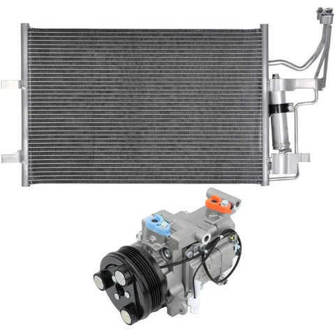 AC Condenser & AC Compressor Cooling Kit 04-2009 Mazda 3 2006-2010 Mazda 5 ECCPP