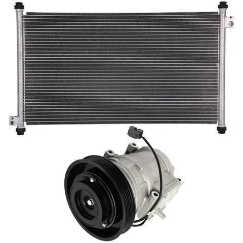 AC Condenser & AC Compressor Cooling Kit 98-2002 Honda Accord ECCPP