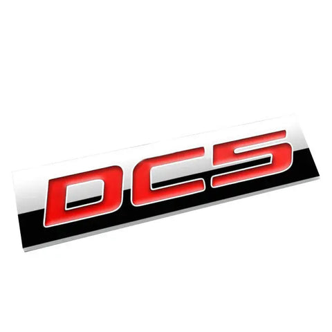 Aluminum Stick On 3D Polished Red Lettering Dc5 Decal Emblem Trim Badge Logo DNA MOTORING