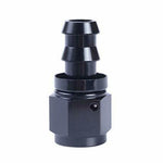 AN6 AN-6 Straight Push Lock Oil/Fuel/Gas Hose Line End Fitting Adapter Black Dynamic Performance Tuning