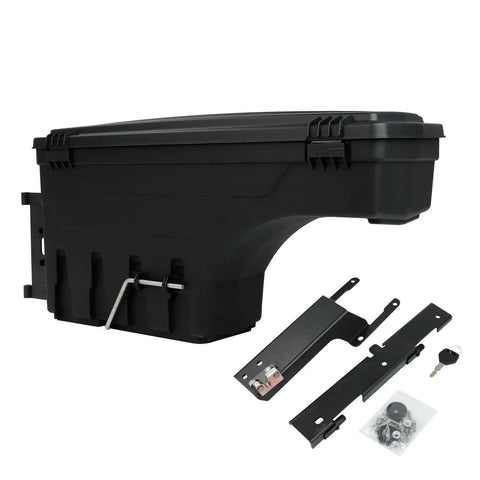 Abs Lockable Storage Case Truck Bed Toolbox Driver Side For 2015-2021 Ford F-150 BLACKHORSERACING