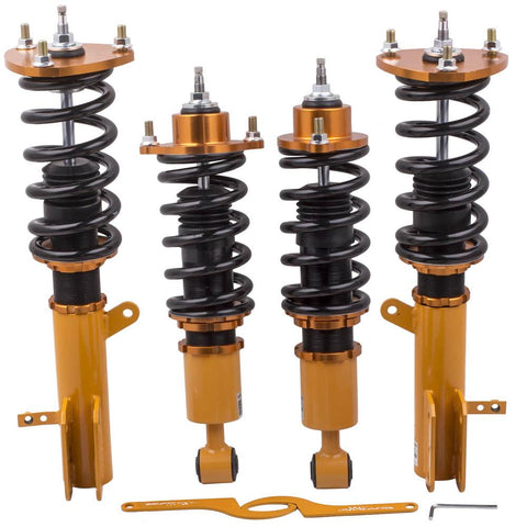 Absorber Struts 24 Ways Adjustable Coilover Suspension compatible for Dodge Caliber &amp; Compatible for SRT-4 MaxpeedingRods