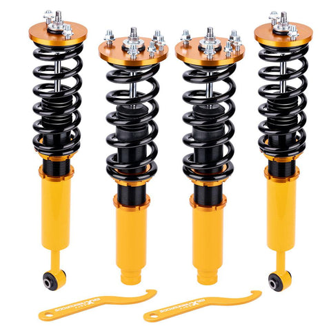 Adjustable Height Coilovers Kits compatible for Honda Accord 1998 - 2002 compatible for Acura TL CL 1999 - 2003 MaxpeedingRods