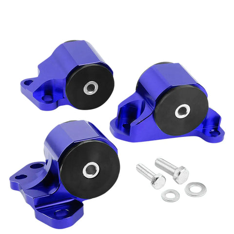 Aluminum 2-Bolt Engine Torque Mount Blue 92-95 Civic/-00 Integra B/D Swap DNA MOTORING