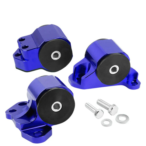 Aluminum 3-Bolt Engine Torque Mount Blue 92-95 Civic/-00 Integra B/D Swap DNA MOTORING