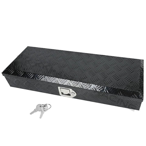 Aluminum Heavy Duty 35"X13"X6.4" Pickup Truck Bed Storage Tool Box W/ Lock & Key BLACKHORSERACING