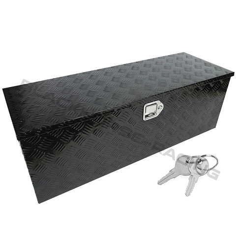 Aluminum Heavy Duty 44"X15"X15" Pickup Truck Bed Storage Tool Box W/ Lock & Key BLACKHORSERACING