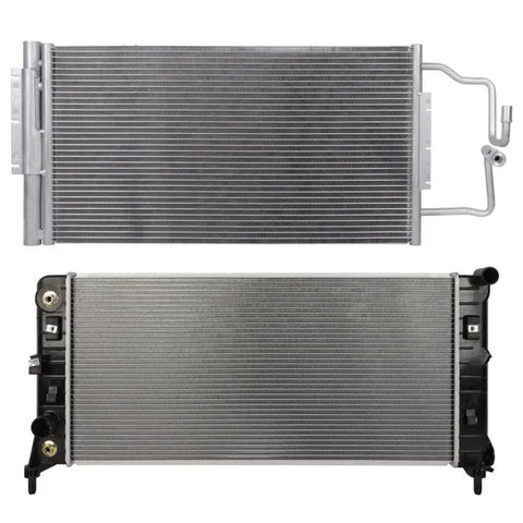 Aluminum Radiator & AC Condenser Cooling Kit 12-13 Chevrolet Impala ECCPP