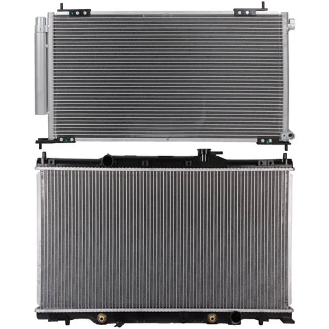 Aluminum Radiator & AC Condenser Cooling Kit 2003-2006 Honda CR-V Element ECCPP