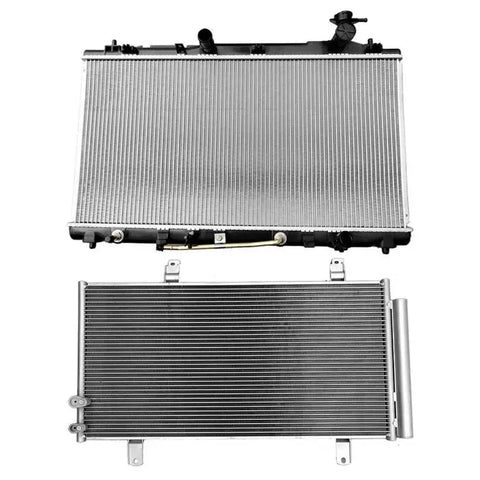 Aluminum Radiator & AC Condenser Cooling Kit 2005-2012 Toyota Avalon 3.5L V6 ECCPP