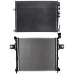 Aluminum Radiator & AC Condenser Cooling Kit 2006-2010 Jeep Commander ECCPP