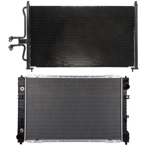 Aluminum Radiator & Condenser Cooling Kit 01-04 Ford Escape Mazda Tribute ECCPP